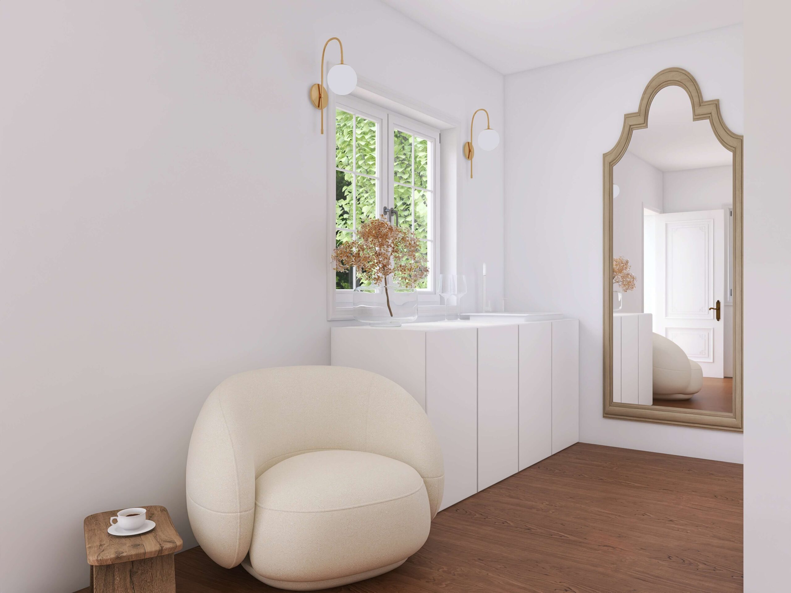 Ferienhaus Einrichtung in Wien, hell und neutral, von Sina Wurm