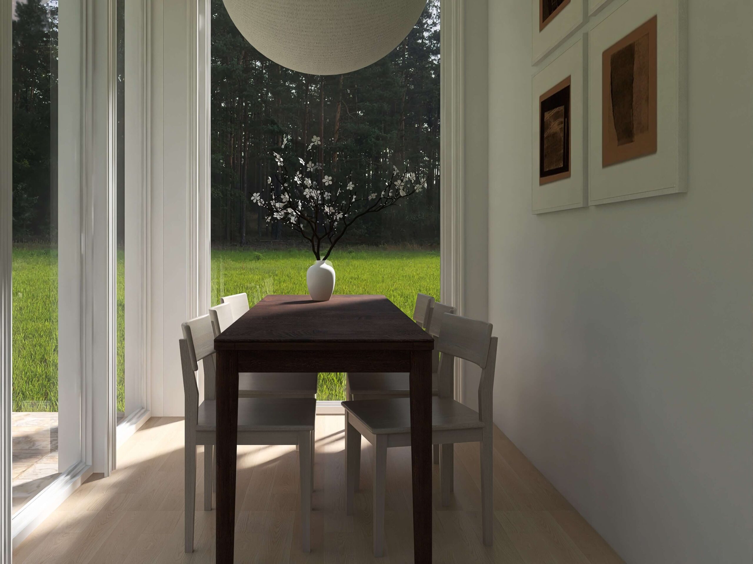 Traum von einem Wintergarten mit Blick ins Grüne, ein Ort zum Abschalten und Genießen